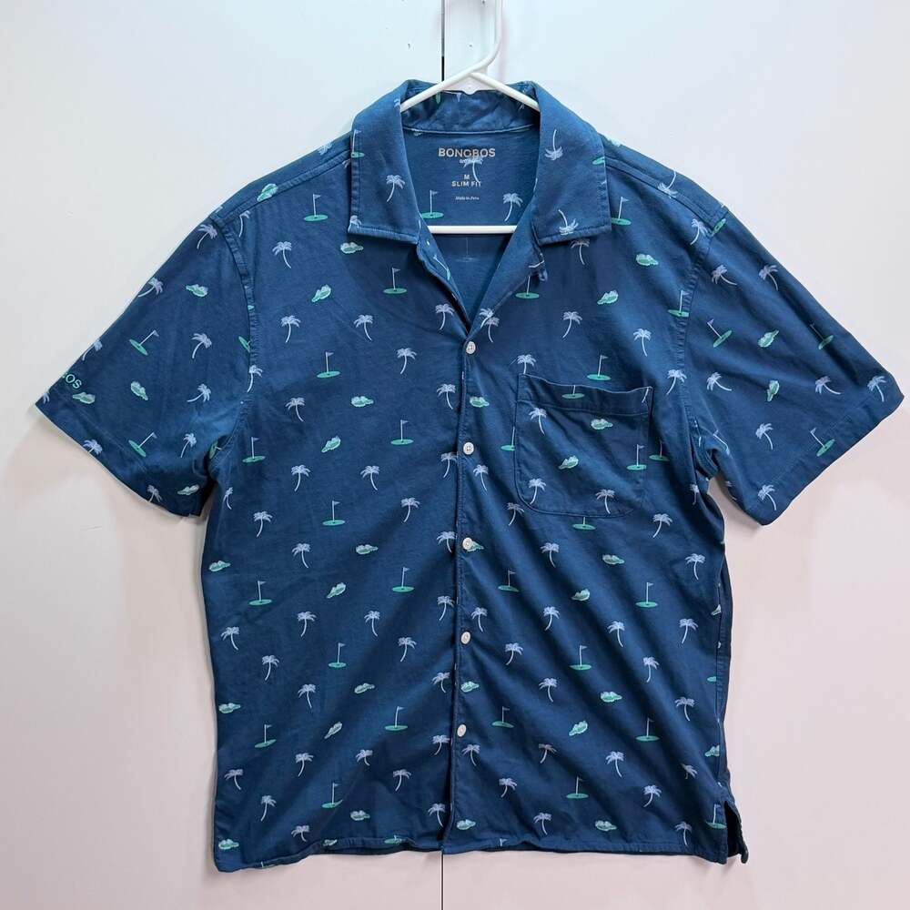 Bonobos Golf Slim Fit Palm Tree Button-Down Shirt